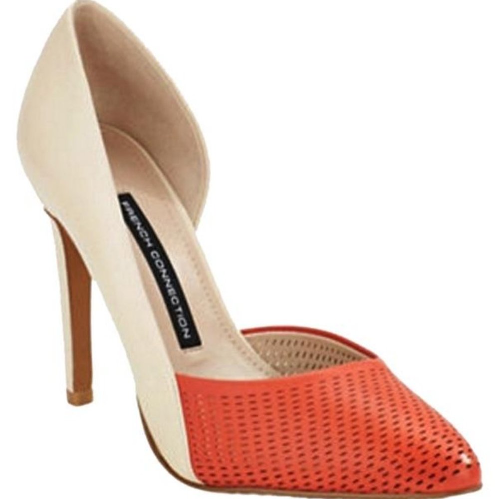 NEW French Connection Mabel Perforated Pump 7 Shoe